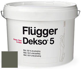 Краска Flugger Dekso 5 матовая краска цвет NCS S 7010-G50Y 