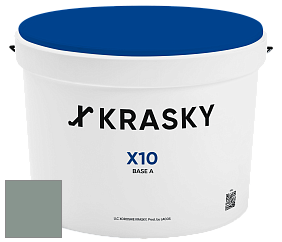 Краска X10 X Krasky шелковисто-матовая краска для стен и потолков цвет 4487 