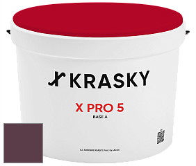 Краска X PRO 5 X Krasky матовая краска для стен и потолков цвет 4418 