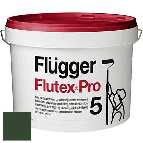 Краска Flugger Flutex Pro 5 матовая краска цвет RAL 6020 