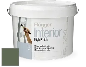 Краска Flugger Interior High Finish 5 матовая акриловая краска-грунт цвет NCS S 6020-G30Y 
