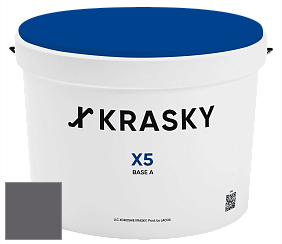 Краска X5 X Krasky матовая краска для стен и потолков цвет NCS S 7005-R50B 