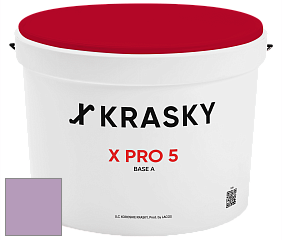 Краска X PRO 5 X Krasky матовая краска для стен и потолков цвет 3436 