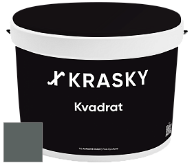 Краска X2B Kvadrat X Krasky матовая краска для потолков глубокого чёрного цвета цвет NCS S 7005-B80G 