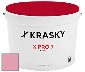Краска X Pro 7 X Krasky матовая краска для стен и потолков цвет NCS S 1040-R20B 