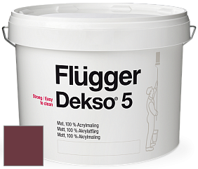 Краска Flugger Dekso 5 матовая краска цвет NCS S 5040-R10B 