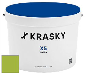 Краска X5 X Krasky матовая краска для стен и потолков цвет NCS S 1070-G40Y 