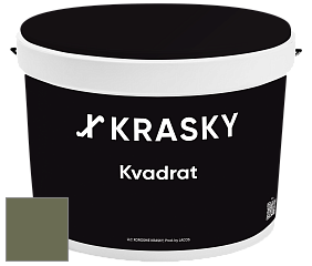 Краска X2B Kvadrat X Krasky матовая краска для потолков глубокого чёрного цвета цвет NCS S 6020-G50Y 