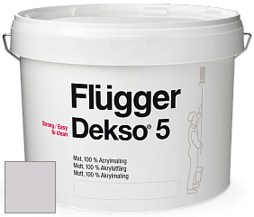 Краска Flugger Dekso 5 матовая краска цвет NCS S 1505-R40B 