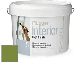 Краска Flugger Interior High Finish 5 матовая акриловая краска-грунт цвет NCS S 3060-G40Y 