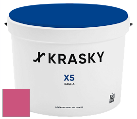 Краска X5 X Krasky матовая краска для стен и потолков цвет NCS S 1070-R20B 