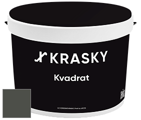 Краска X2B Kvadrat X Krasky матовая краска для потолков глубокого чёрного цвета цвет NCS S 8005-G50Y 