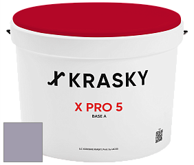 Краска X PRO 5 X Krasky матовая краска для стен и потолков цвет 5446 