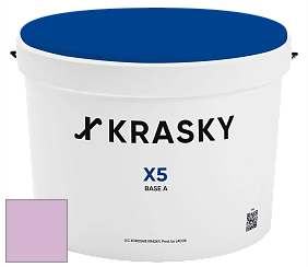 Краска X5 X Krasky матовая краска для стен и потолков цвет NCS S 1030-R40B 