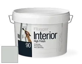 Краска Flugger Interior High Finish 90 акриловая глянцевая эмаль цвет RAL 7035 