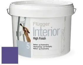 Краска Flugger Interior High Finish 5 матовая акриловая краска-грунт цвет NCS S 3555-R60B 