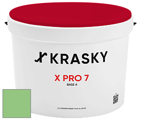 Краска X Pro 7 X Krasky матовая краска для стен и потолков цвет NCS S 1050-G20Y 