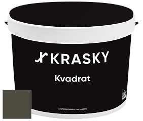 Краска X2B Kvadrat X Krasky матовая краска для потолков глубокого чёрного цвета цвет NCS S 8010-G70Y 