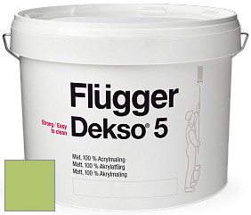 Краска Flugger Dekso 5 матовая краска цвет NCS S 1050-G40Y 