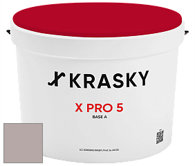 Краска X PRO 5 X Krasky матовая краска для стен и потолков цвет 4395 