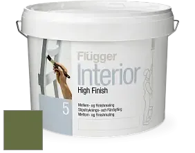 Краска Flugger Interior High Finish 5 матовая акриловая краска-грунт цвет NCS S 5040-G40Y 