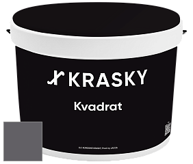 Краска X2B Kvadrat X Krasky матовая краска для потолков глубокого чёрного цвета цвет NCS S 7005-R50B 