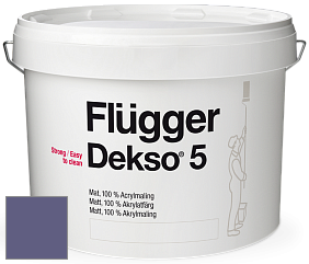 Краска Flugger Dekso 5 матовая краска цвет NCS S 5030-R60B 