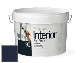 Краска Flugger Interior High Finish 90 акриловая глянцевая эмаль цвет RAL 5011 