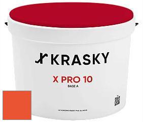 Краска X Pro 10 X Krasky матовая краска для стен и потолков цвет NCS S 0585-Y70R 
