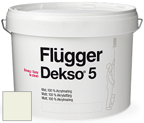 Краска Flugger Dekso 5 матовая краска цвет NCS S 0505-G50Y 