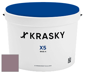 Краска X5 X Krasky матовая краска для стен и потолков цвет 4417 