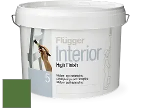 Краска Flugger Interior High Finish 5 матовая акриловая краска-грунт цвет RAL 6025 
