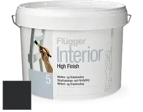 Краска Flugger Interior High Finish 5 матовая акриловая краска-грунт цвет RAL 9017 