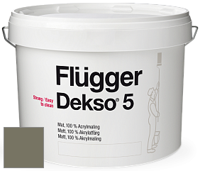 Краска Flugger Dekso 5 матовая краска цвет NCS S 6010-G70Y 