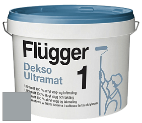 Краска Flugger Dekso 1 ультраматовая краска цвет RAL 7040 