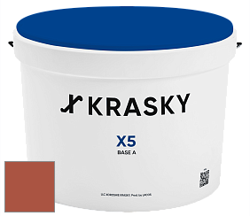 Краска X5 X Krasky матовая краска для стен и потолков цвет NCS S 3060-Y70R 