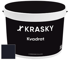 Краска X2B Kvadrat X Krasky матовая краска для потолков глубокого чёрного цвета цвет RAL 5004 
