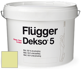 Краска Flugger Dekso 5 матовая краска цвет NCS S 0530-G60Y 