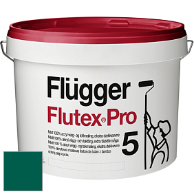 Краска Flugger Flutex Pro 5 матовая краска цвет RAL 6036 