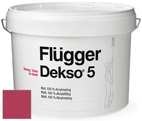 Краска Flugger Dekso 5 матовая краска цвет NCS S 1575-R10B 