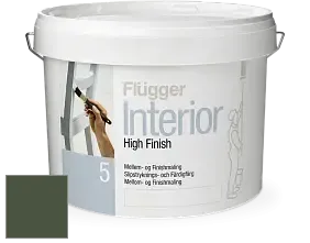 Краска Flugger Interior High Finish 5 матовая акриловая краска-грунт цвет NCS S 7020-G30Y 