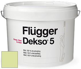 Краска Flugger Dekso 5 матовая краска цвет NCS S 0530-G50Y 