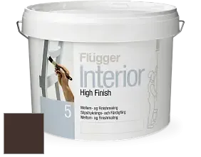Краска Flugger Interior High Finish 5 матовая акриловая краска-грунт цвет RAL 8017 