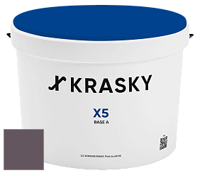 Краска X5 X Krasky матовая краска для стен и потолков цвет NCS S 7010-R30B 