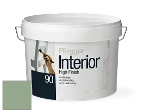 Краска Flugger Interior High Finish 90 акриловая глянцевая эмаль цвет NCS S 3020-G20Y 
