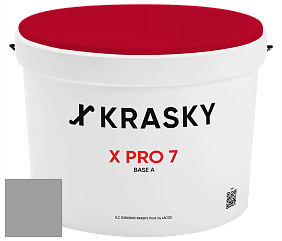 Краска X Pro 7 X Krasky матовая краска для стен и потолков цвет NCS S 4000-N 