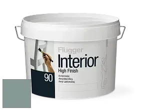Краска Flugger Interior High Finish 90 акриловая глянцевая эмаль цвет NCS S 4010-B70G 