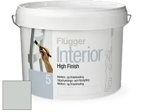 Краска Flugger Interior High Finish 5 матовая акриловая краска-грунт цвет RAL 7035 