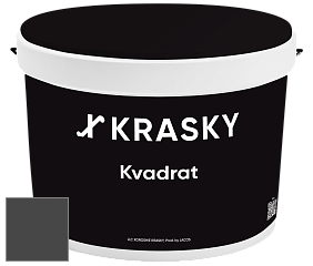Краска X2B Kvadrat X Krasky матовая краска для потолков глубокого чёрного цвета цвет NCS S 8500-N 