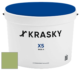 Краска X5 X Krasky матовая краска для стен и потолков цвет NCS S 2040-G40Y 